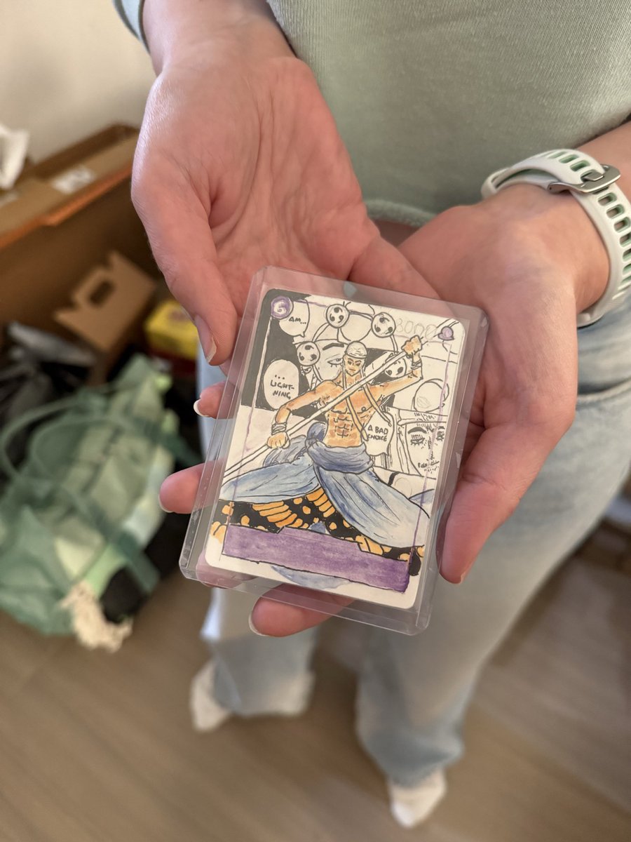 MonotoyStudio's tweet photo. my friend felt bad that i haven’t pulled a manga enel yet so she made me this 🥹😭 https://t.co/hqAlW3mdCh