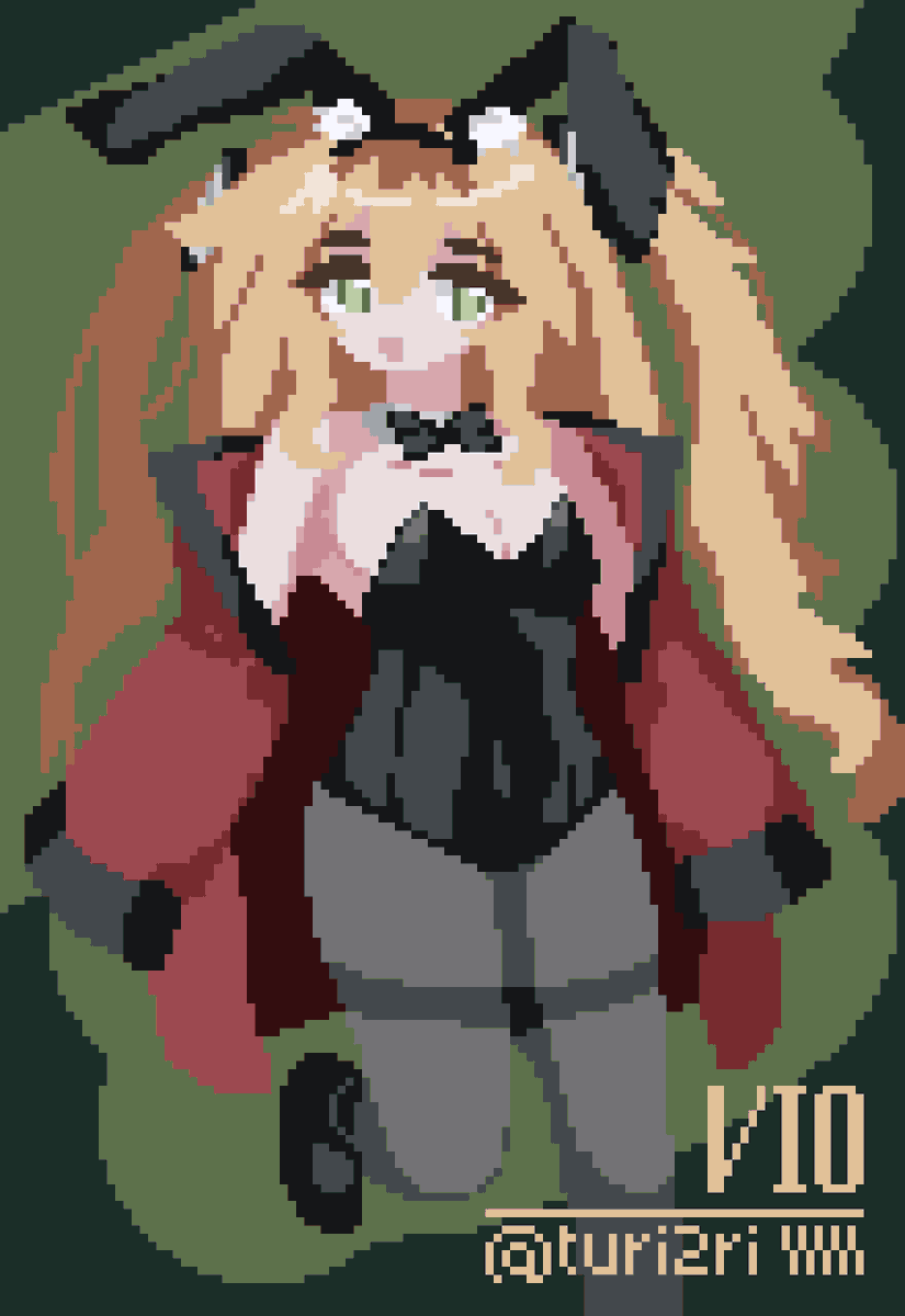 super punctual bunny girl
#pixelart #ドット絵