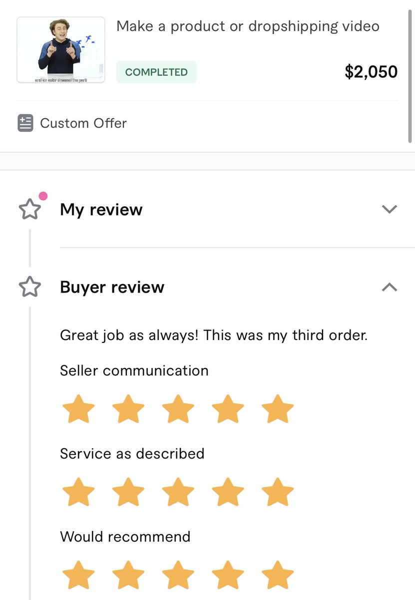 envy_mikevann's tweet image. Another thrilled client raves about our custom video service! Ready to elevate your brand? Contact us at nuel.ink/QuCmfW or link in bio. #VideoProduction #ClientSatisfaction #MadeOnFiverr