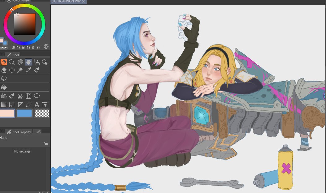 miadotwav's tweet image. lux is still in progress😭 
#lightcannon #lux #jinx