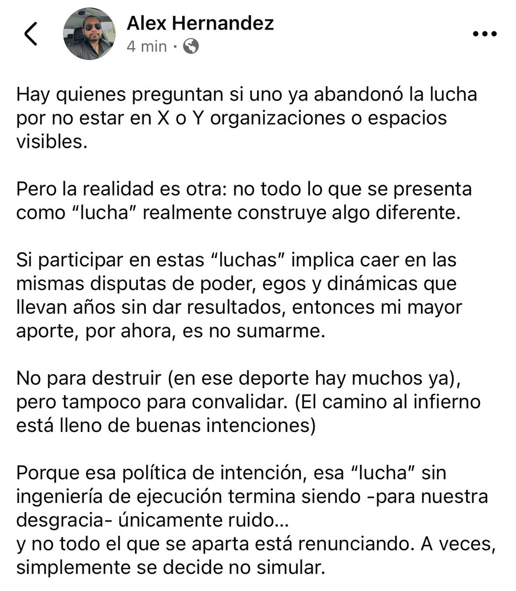 Hay que especificar en qué “lucha” se sigue cuando se grita la consigna: “seguimos en la lucha”.
