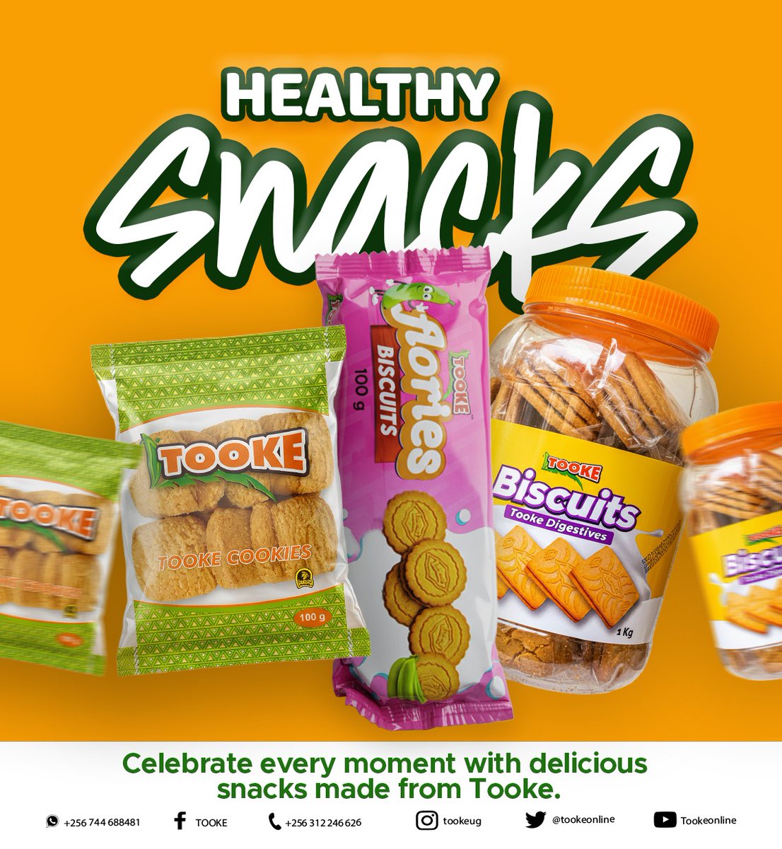 tookeonline's tweet image. New week, fresh energy, healthier choices! 

Start your days right with delicious @tookeonline snacks  from crunchy cookies to wholesome biscuits, all made from nutritious green bananas.

Celebrate every moment the healthy way. ✨

#NewWeek #HealthySnacks #Tooke #EatSmart