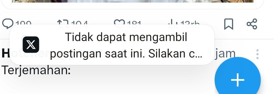 Tidak dapat mengambil postingan saat ini. X error melulu ... 😵