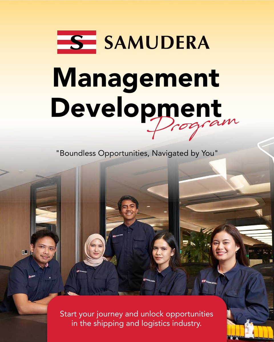 magnecareer's tweet photo. #LokerPam - Samudera - Samudera Management Development Program (SMDP) 2026 https://t.co/qZSNVJxr2h