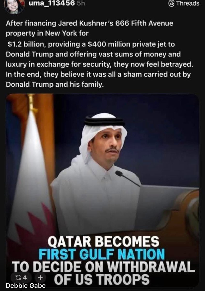 ZemanLynnZ's tweet image. Marilyn McCord - “So it's beginning. The Arabic countries are distancing themselves from the USA as they also begin to move off the petrodollar and eventually on to another currency. We can thank the felon for this.”

#TrumpsStupidWAR #GOP