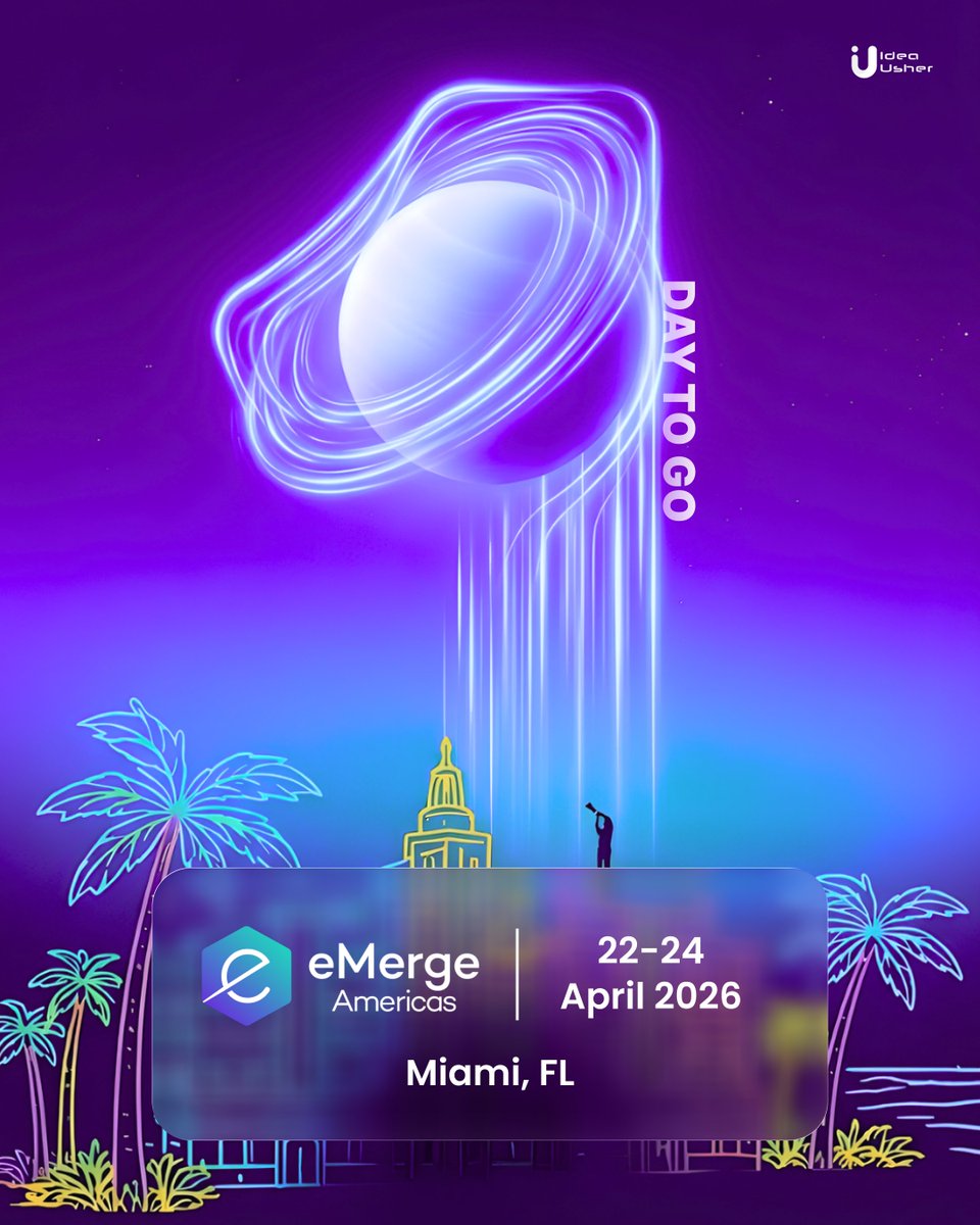 IdeaUsher's tweet image. Only 1 day to go before innovation, ideas, and industry leaders come together at eMerge Americas.

It’s time to watch the future of technology take shape in Miami.

Let’s catch up early and start the conversation!  Book here - bit.ly/3Dxt3bf

#tech #AppDevelopment