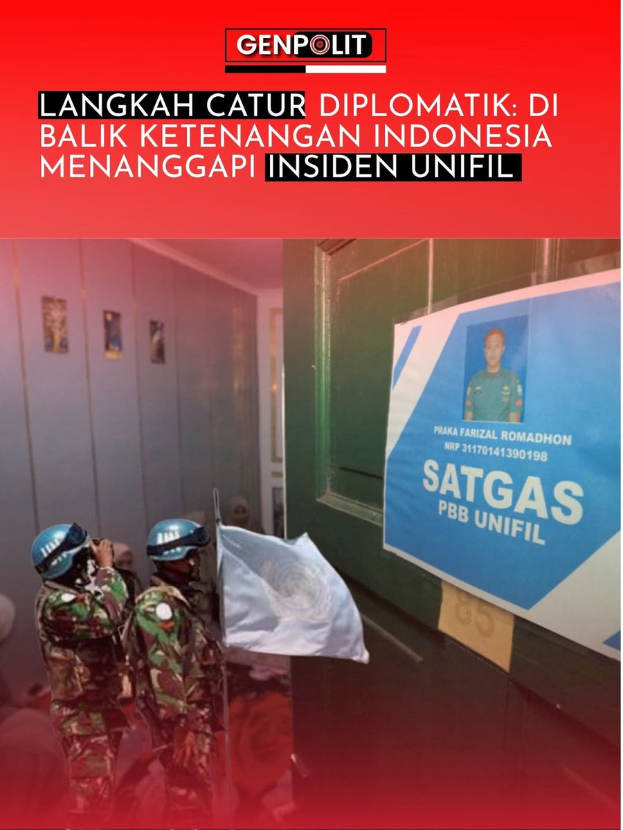 Rithanya37's tweet photo. Yang kita butuhkan hari ini bukan sensasi, tapi strategi.
Tenang bukan berarti lemah—ini soal melindungi mereka yang berada di zona bahaya. Prioritas tetap: keselamatan prajurit.
#StrategiBukanSensasi #UtamakanKeselamatan #TenangAdalahKekuatan #DukungPrajurit #JagaIndonesia https://t.co/gvub4hx5Km