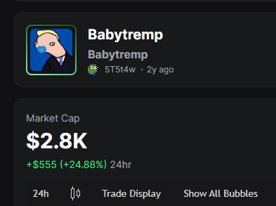 peekabooxpsol's tweet photo. Retarded $Babytremp should gonna bond too 
good meta right now $babytremp 👇👇👇

CA: GJr6oVaNnTRNgK6kJCDFqkf4iLvTUWWjTX1eZxd358YU

$BabyTrump CA runner
CA: EW7ZvfyaeiXjsxLmPf3m73JnQL2bkqRyan8CW1Sapump https://t.co/ZkuTzSUV5P