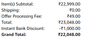NileshAbhang2's tweet image. Heads up! 🚨 @amazonIN is hitting customers with mandatory "Open Box Delivery" fees AND "Offer Processing" charges on electronics. It feels like a forced tax just to shop. Is this a marketplace or a monopoly? 📉💸
#AmazonIndia #ConsumerRights #HiddenFees #ShoppingAlert #Monopoly