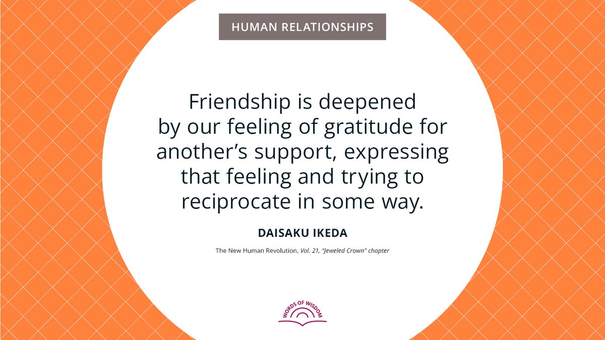 For more Words of Wisdom:
daisakuikeda.org/sub/quotations…

#Friendship #DaisakuIkedaQuotes #WordsofWisdom #PeaceThroughDialogue