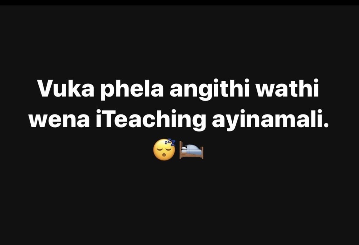 Sinamile Qhawekazi tweet media