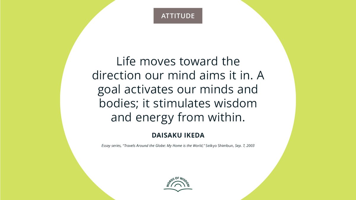 daisakuikeda_of's tweet image. Where the mind aims, life follows.

For more quotes, visit:
daisakuikeda.org/sub/quotations…

#Attitude #DaisakuIkedaQuotes #WordsOfWisdom #PeaceThroughDialogue