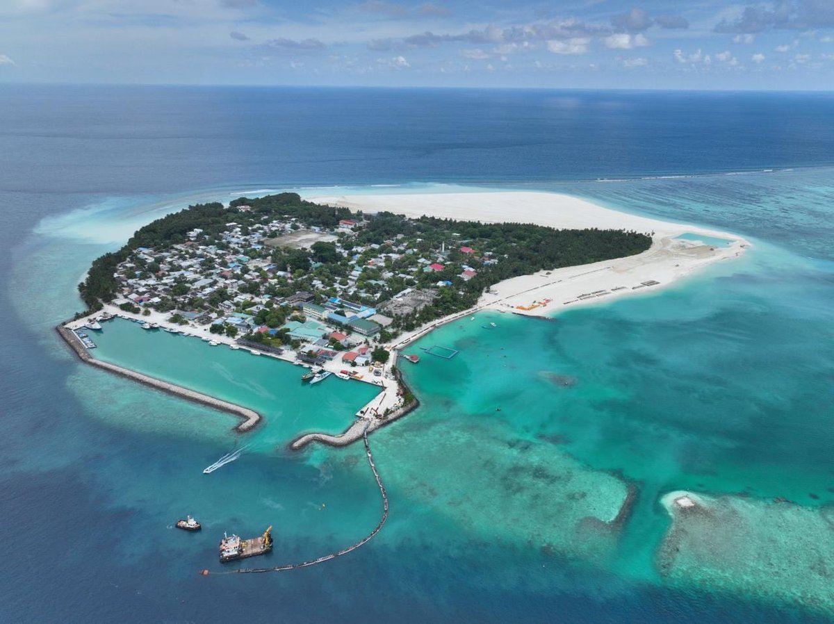 MACLmedia's tweet photo. Land reclamation works in Th. Veymandoo have been successfully completed, with a total of 27 hectares reclaimed.
The project was carried out using TSHD FILIPPO BRUNELLESCHI between 12 March and 04 April 2026.
This milestone supports continued infrastructure development and regional growth across the Maldives.