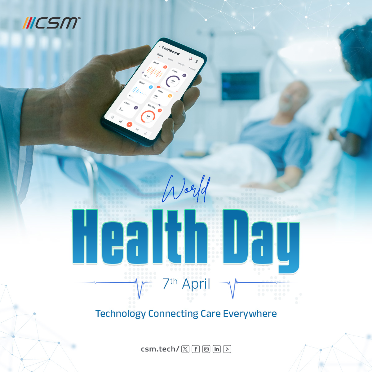 At CSM, we believe technology is not just about innovation, it’s about impact where it matters most in healthcare.

This #WorldHealthDay, let’s go beyond systems and processes

let’s use technology to bridge gaps, reach the unreached, and bring care closer to every life.

#CSM