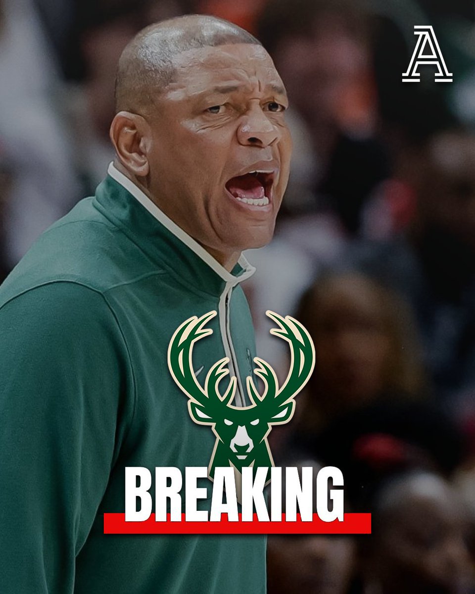 TheAlthetic's tweet photo. 🚨BREAKING: 

The Milwaukee Bucks plan to fire head coach Doc Rivers after the season ends. The recently HOF inducted head coach has a record of 96-100 with the team.

 - -
Full story below ⬇️ https://t.co/DFkpne84Nu