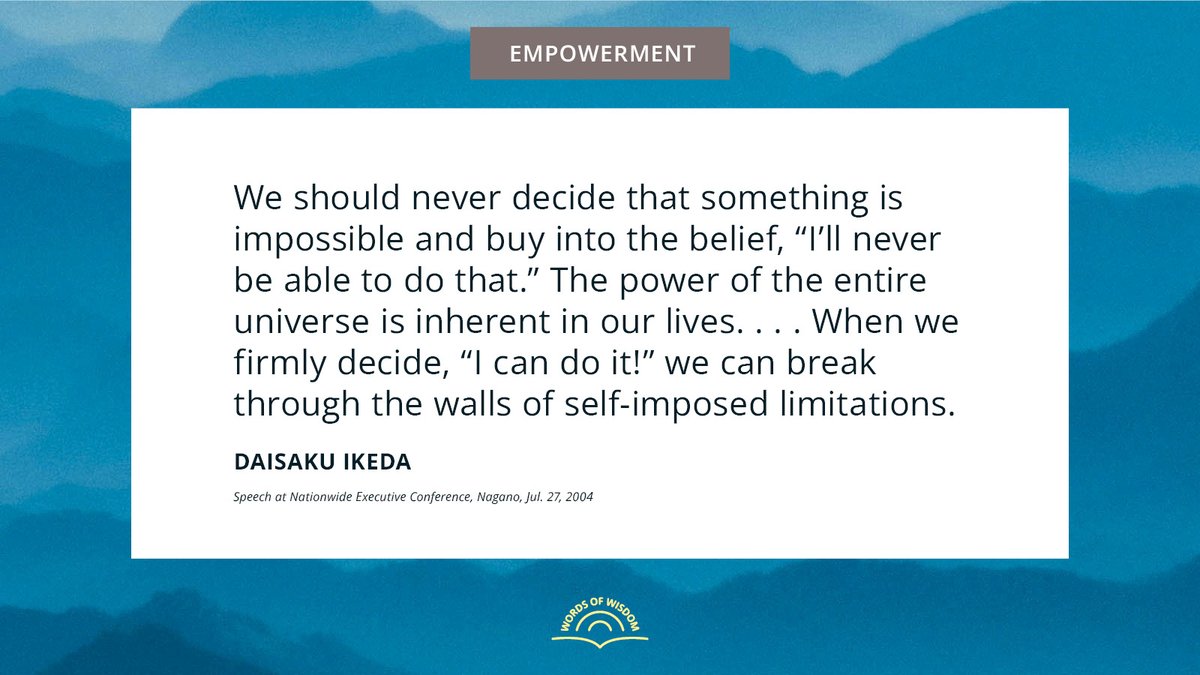 daisakuikeda_of's tweet image. What becomes possible when you decide you can?

For more quotes, head to: daisakuikeda.org/sub/quotations…

#Empowerment #BelieveInYourself #DaisakuIkedaQuotes #WordsOfWisdom #PeaceThroughDialogue