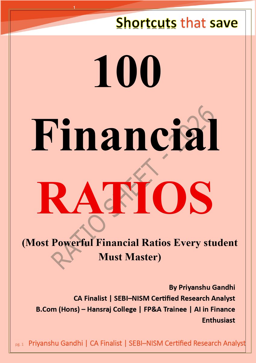 CompoundingW's tweet photo. 100 Financial Ratios 🧵 https://t.co/Lt94fyH2RG