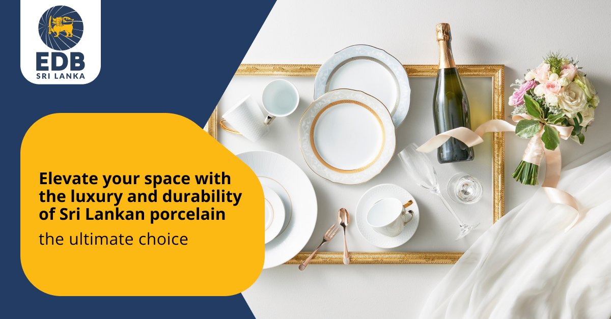 EDB_SriLanka's tweet image. Sri Lankan Ceramics – Heritage Craft, Modern Quality. bit.ly/3NAJPv7
Made from premium materials by skilled artisans, these ceramics blend timeless design, durability, and global trust.
#SriLankaExports #CeramicArt #SustainableDesign #HomeDecor #PorcelainDesign