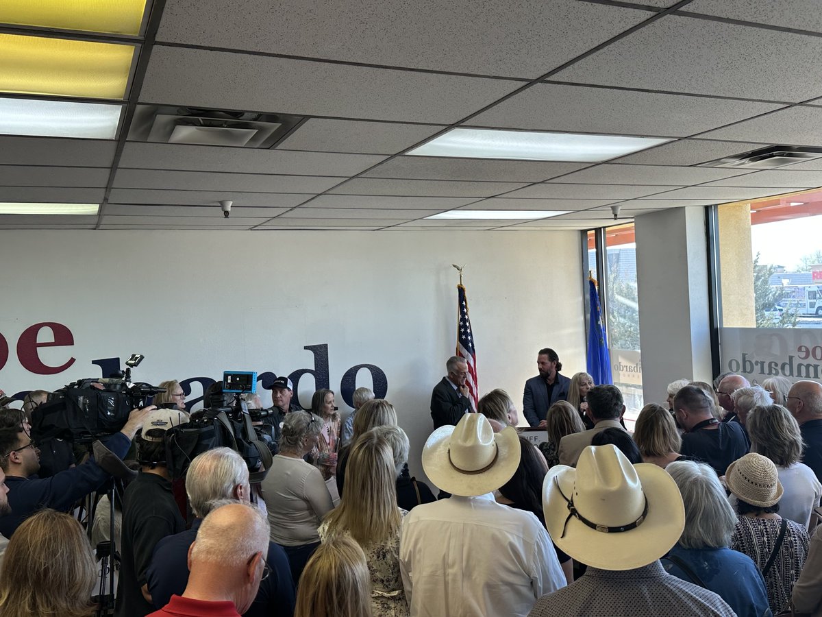 JillDickmanNV's tweet image. Barely breathing room at the office opening
for @JosephMLombardo so many people out to support our great #Gov in Washoe! Honored to participate. Rip was excited to meet the Governor to tell him #4MoreYears