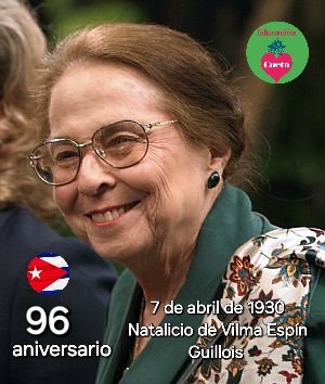 CuetoEducadores's tweet photo. 🌹 Hoy se cumplen 96 años del natalicio de Vilma Espín Guillois (1930-2007). Revolucionaria, feminista y defensora de los derechos de la mujer. Su legado en la FMC transformó Cuba. ¡Su ejemplo vive! #VilmaVive  #MujeresCubanas @Ana_Hurtado86
@de_la61260 @NelsyYamirka @CubaMined https://t.co/OxWupQcMoL