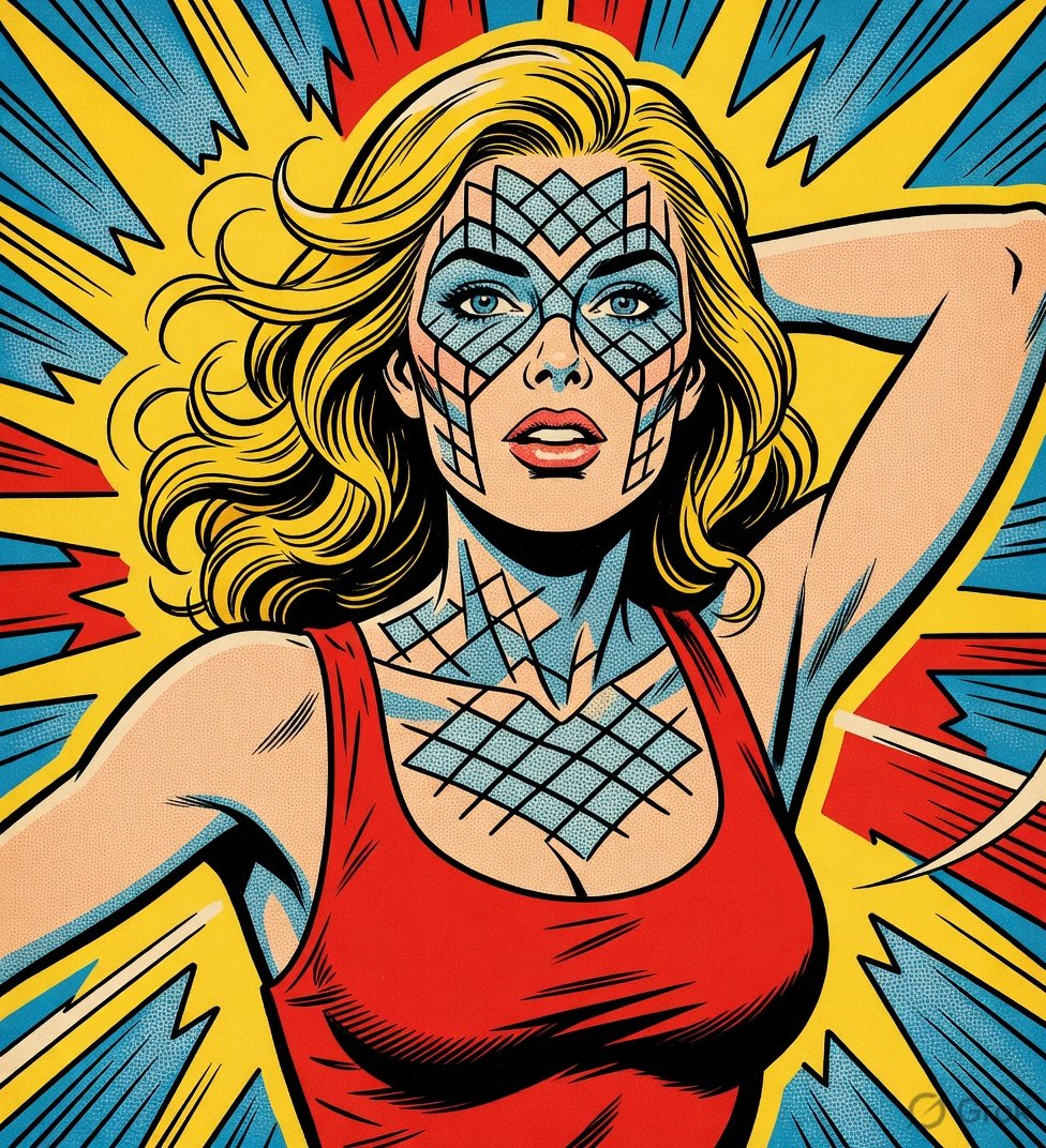 Grok Imagine Prompt: Create a comic-style portrait of image subject in ...