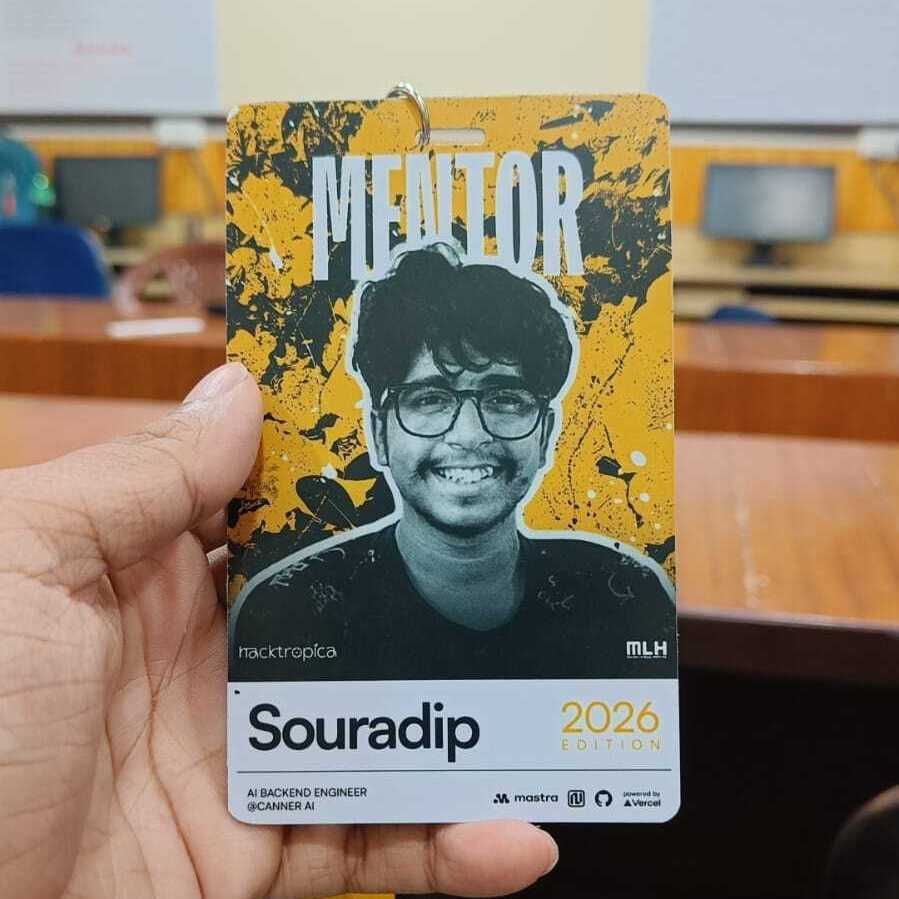 Spent my last weekend at Hacktropica mentoring 65+ teams for 24 hours straight.

Fixed wrong Netlify directories. Untangled conflicting Nginx configs. Told stressed teams to just show localhost and move on. Helped someone with Devfolio just before the submission.

Also personally