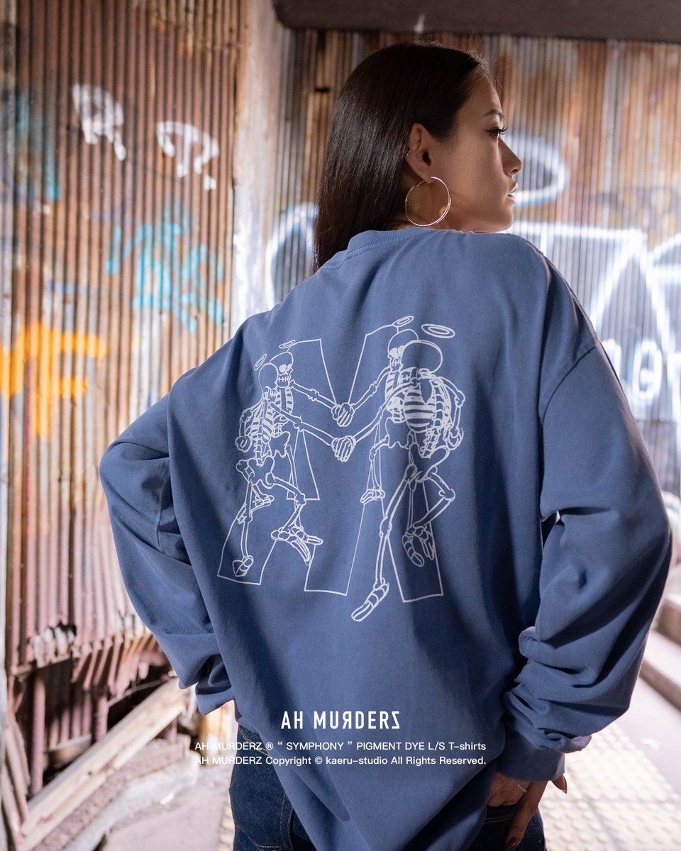 !!!!!!!!!!! 今夜 20:00 発売開始 !!!!!!!!!!!

AH MURDERZ “ SYMPHONY ”
PIGMENT DYE L/S T-shirts

BLACKとBLUEの2色展開!!
サイズはMからXで展開!!
お見逃しなく!!

Model（ BLACK ） : 179cm 着用 XL
Model（ BLUE ） : 158cm 着用 L

Release : 4.7 tue 20:00 先行 19:30

#AHMURDERZ
#REDSPIDER