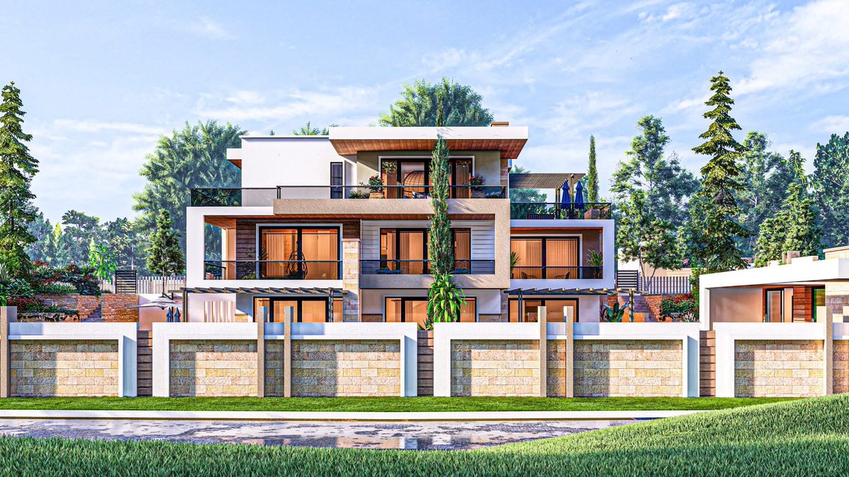 Hierarchy in harmony. Bold form making meets thoughtful articulation on a dramatic sloping terrain.   This contemporary villa isn’t just a home  it’s a sculptural statement that flows with the land, opens to light, and invites luxury living at every level. Clean lines, expansive