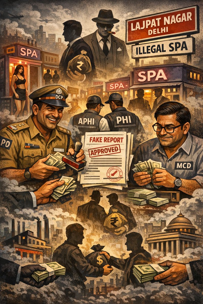 PressSubodhJain's tweet image. दिल्ली के #Lajpat_Nagar में बड़ी तादाद में चल रहे अवैध स्पा से उगाही के खेल में @DCPSEastDelhi के लाजपत नगर थाने का #SHO और @DCCNZMCD का #DHO दोनों मोटी वसूली करा रहे हैं!

इलाके में लगभग हर प्रमुख मार्ग पर एक से तीन दर्जन तक स्पा चल रहे हैं और इनमे लगभग आधे बिना लाइसेंस के अपना