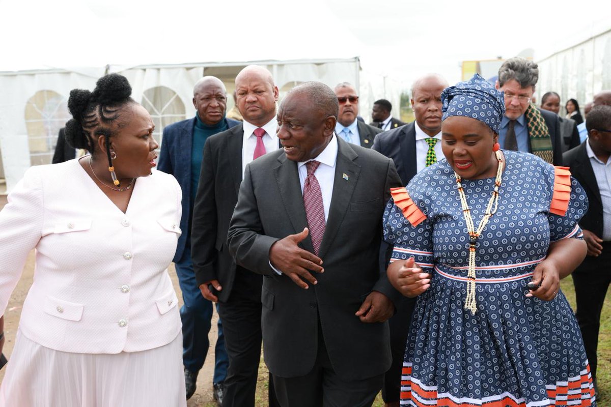 GovernmentZA's tweet image. 📸📸 | President Cyril Ramaphosa

“Today, we are marking the implementation of regulations that allow victims of apartheid, identified through the Truth and Reconciliation Commission process, to receive housing assistance from the state.”

#TRCHousing #GovZAUpdates #FreedomMonth
