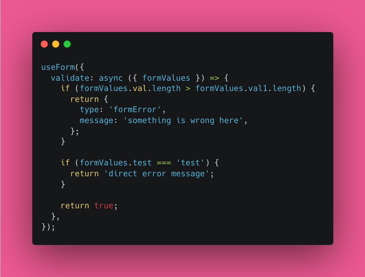 📋 React Hook Form tweet media