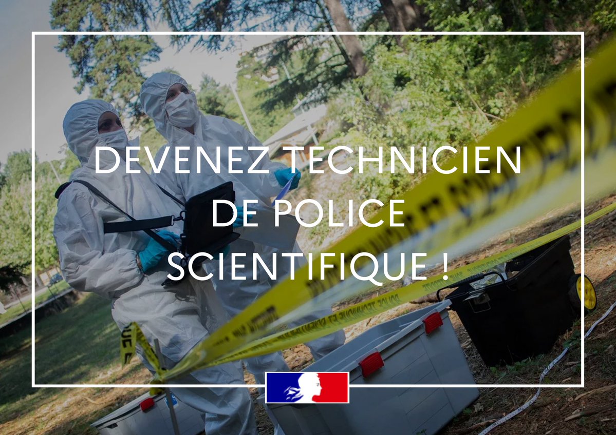 Image de Préfet de la Haute-Vienne : #PoliceNationale | 📢 Les inscriptions aux concours de technicien de police technique et scientifiqu