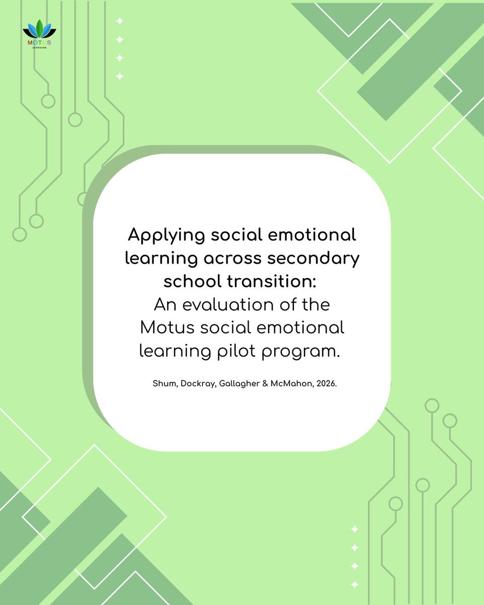 MotusL's tweet photo. A new evaluation of our Motus SEL programme shows that it helps students to manage their emotions better during their transition to secondary school - regardless of gender or socioeconomic status!

For the full breakdown of the studies findings, check out our new post! 🎒📈 https://t.co/DRzCvyiHDq