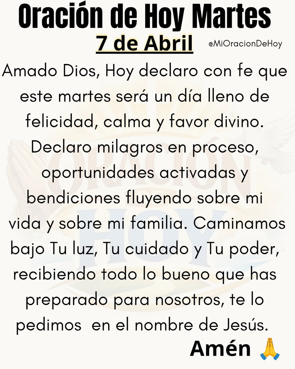 Oración del Día 🙏 tweet media