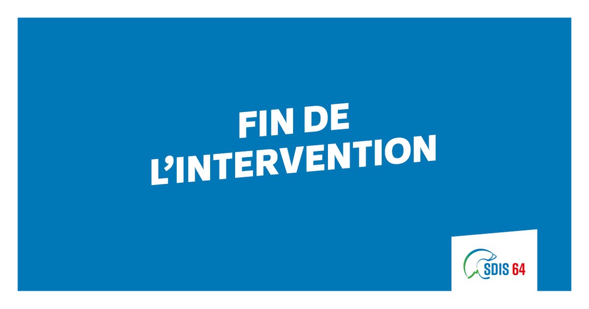 sdis64's tweet photo. 🚨 🚒 Fin des opérations de secours sur la fuite de gaz commune de BIDART.

En cas d'urgence uniquement : composez le 📞 18.

@Prefet64 @Gendarmerie_064 @PoliceNat64 #SAMU64A #SAMU64B https://t.co/6SGrTkYzci