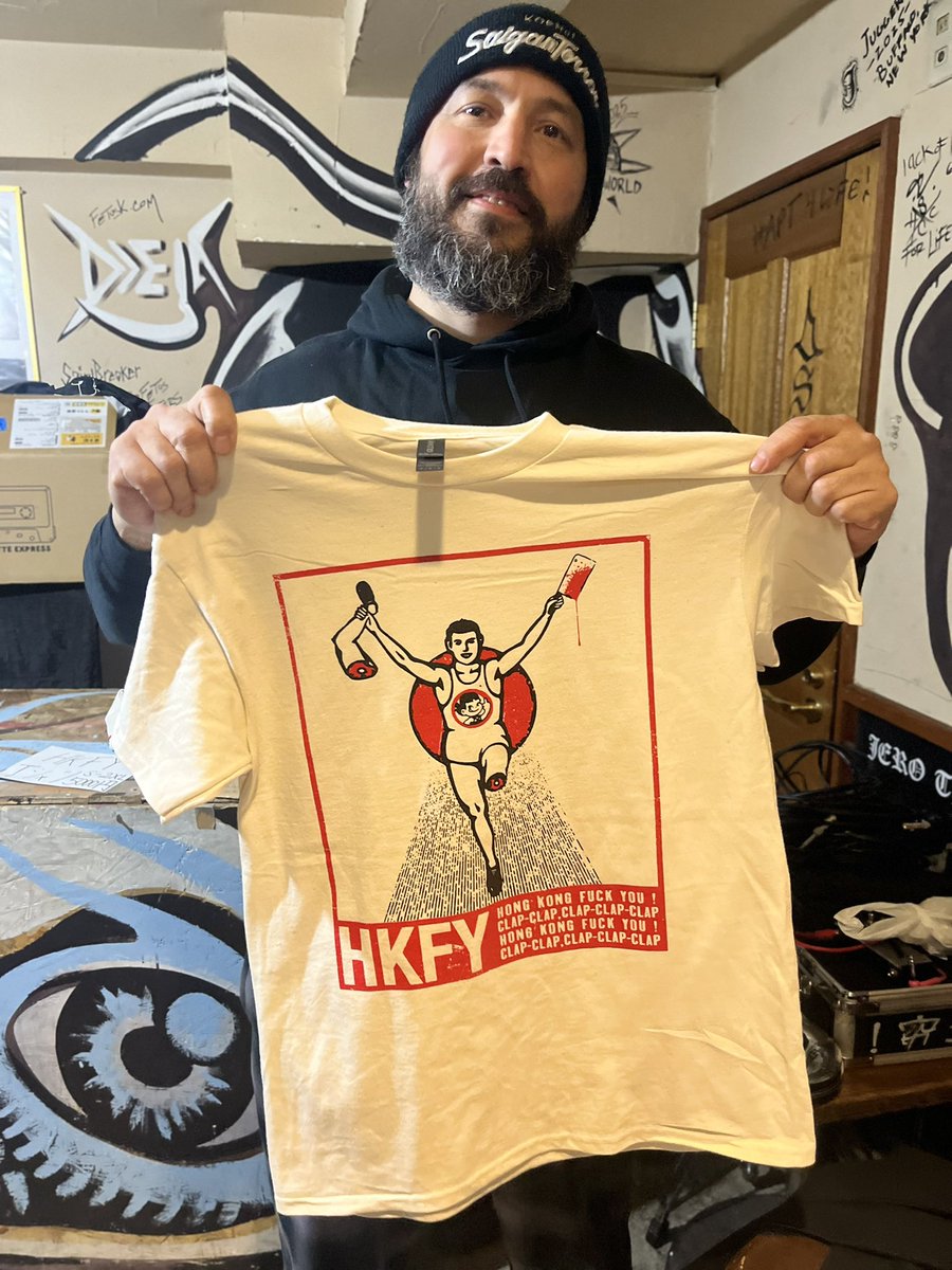 JapanGigs's tweet photo. HONG KONG FUCK YOU MERCH https://t.co/KLe70nY5sJ