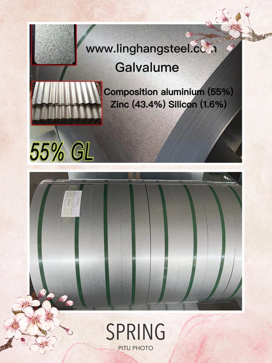 Jason_supplier's tweet photo. Guanxian Junli Metal Materials Co., Ltd. is a professional manufacturer of galvalume steel coils in China.
Composition aluminum (55%), Zinc (43.4%), Silicon (1.6%)

Welcome to discuss cooperation
Email: jason@linghangsteel.com
https://t.co/wOGMfFEXpI

#GL #Galvalume #Aluzinc https://t.co/SXXLSGtUbx