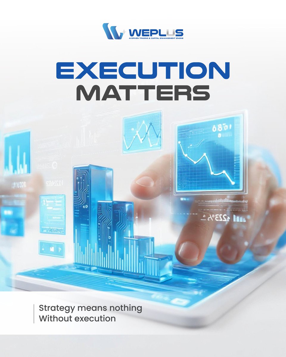 weplus_official's tweet photo. Execution matters.

Strategy means nothing
without execution.
In modern markets,
the difference is not in ideas
but in how they are executed.

WEPLUS turns strategy into action.
#WEPLUS #AITrading #Execution #SystemDriven #StructuredTrading #Fintech #Web3 https://t.co/GsJHmBCl7J