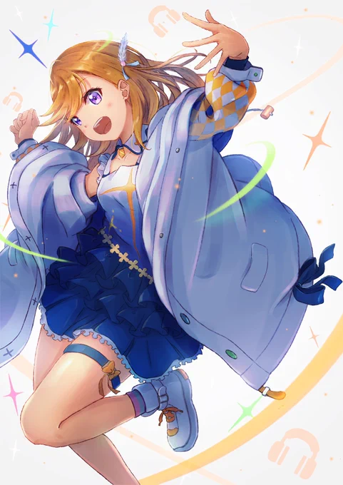 Liella!デビュー5周年 初めて描いたLiella!のファンアートはかのんちゃん! この衣装、まさに一目惚れでした〜 #Liella