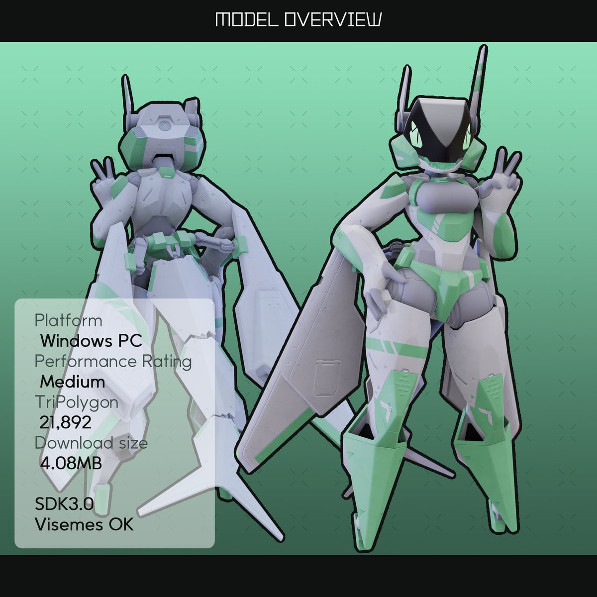 SAT_V12's tweet image. #VRChat #robotgirl #booth
ついにVRC版バイパーストームさんの販売を開始しました！URLはリプ欄に載せます。