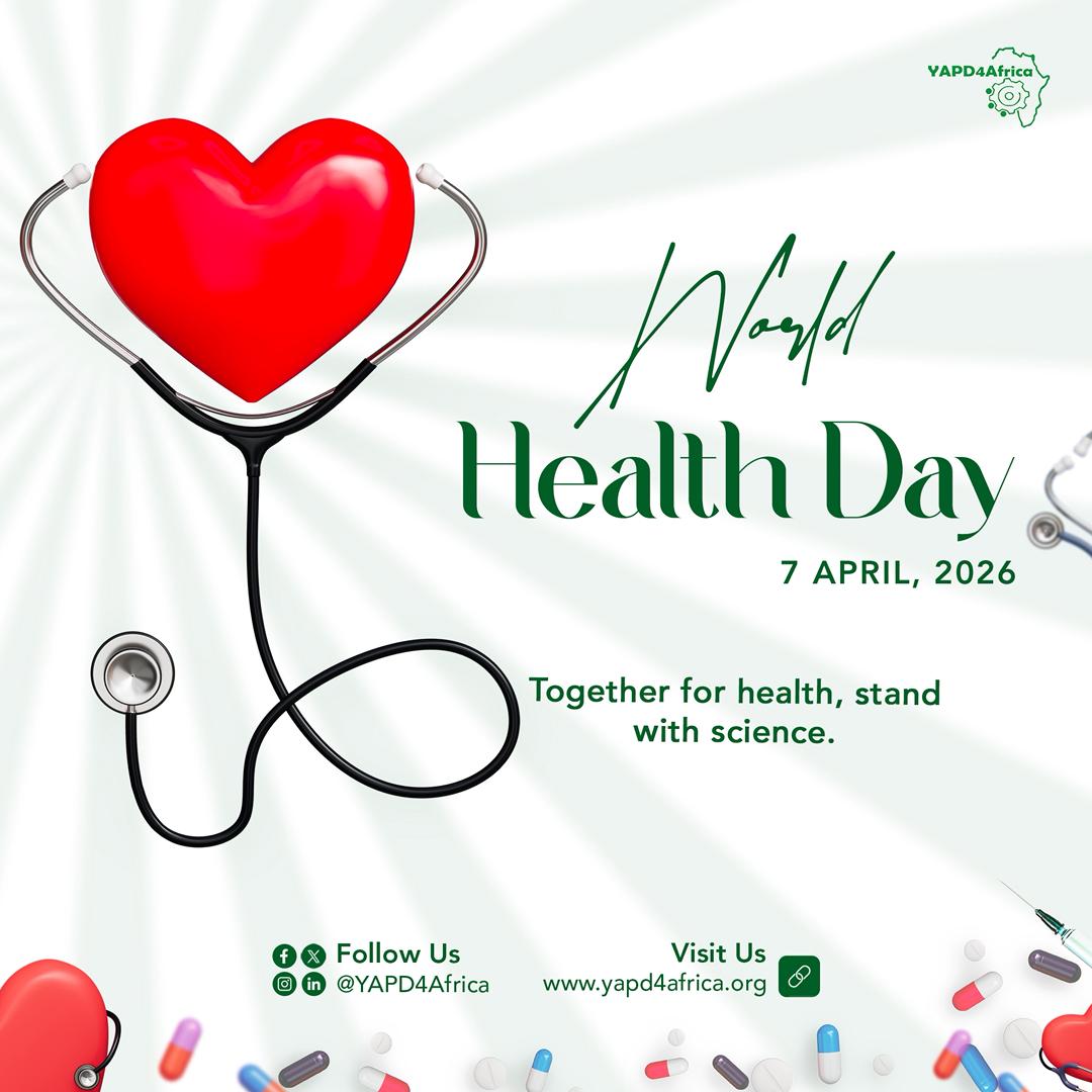 YAPD4Africa's tweet photo. Today is #WorldHealthDay2026, and at YAPD4Africa, we are proudly moving under the global theme: "Together for health, Stand with science." 

In Nigeria, standing with science must mean more than just words, it requires fixing our broken healthcare infrastructure.

#FixOurPHCs 🏥 https://t.co/QvfOt0rusu