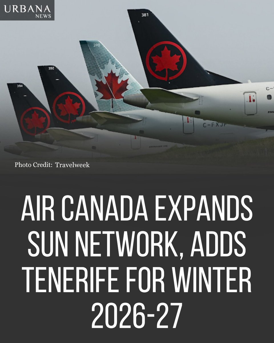 contacturbana's tweet image. Air Canada adds new winter routes to Tenerife from Toronto &amp;amp; Montreal, expanding warm-weather travel options.

Click to know more - urbananews.ca/air-canada-exp…

#AirCanada #Travel #WinterTravel
