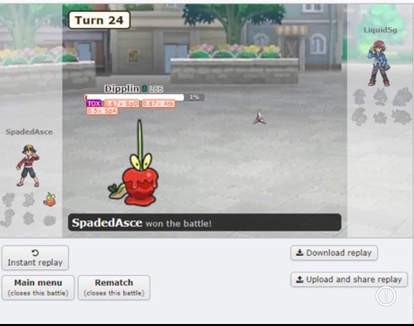 PingleBobberson's tweet image. Still probably my favorite Pokémon Showdown victory of all time.