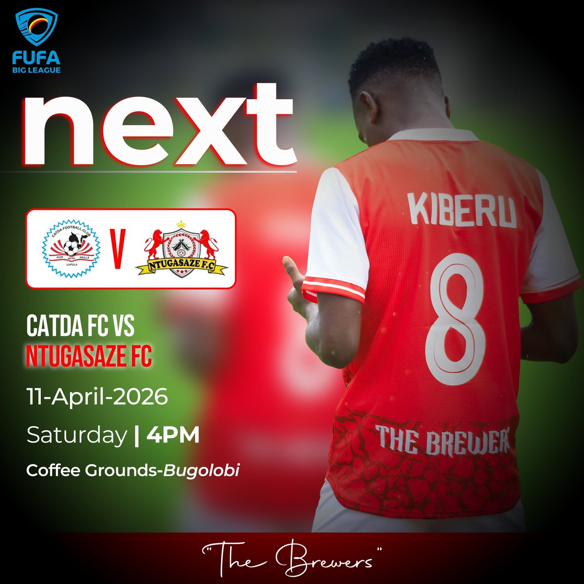 Up next is our visit at Coffee Grounds Bugolobi this Saturday 

We're the Brewers

#NTUGASAZEFC
#CATNTU
#THEBREWERS
<a href="/fufatv1/">FUFA Tv</a> <a href="/FUFABigLeague/">FUFA Big League</a>