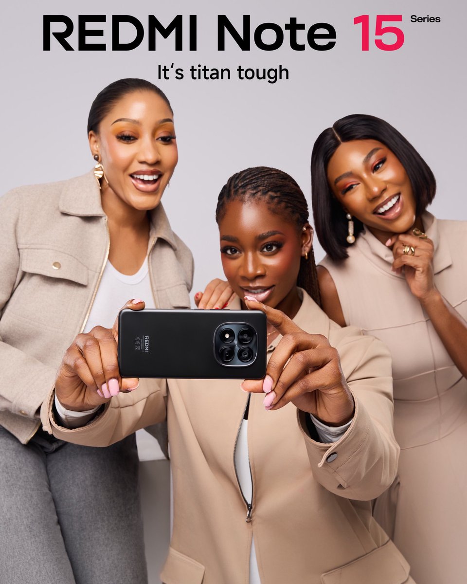 XiaomiGhana's tweet image. Capture every moment. Stand out effortlessly. Stay unstoppable.

📸 Pro-level camera
⚡ Smooth performance
🔋 Long-lasting battery
💎 Premium finish

This is your sign to upgrade.
👉 Which color are you picking?

#RedmiNote15Series #TitanTough #SmartphoneUpgrade