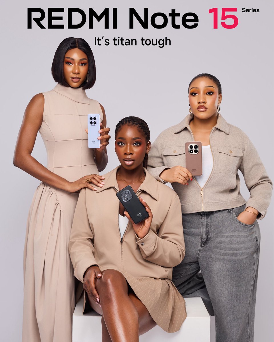 XiaomiGhana's tweet image. Capture every moment. Stand out effortlessly. Stay unstoppable.

📸 Pro-level camera
⚡ Smooth performance
🔋 Long-lasting battery
💎 Premium finish

This is your sign to upgrade.
👉 Which color are you picking?

#RedmiNote15Series #TitanTough #SmartphoneUpgrade