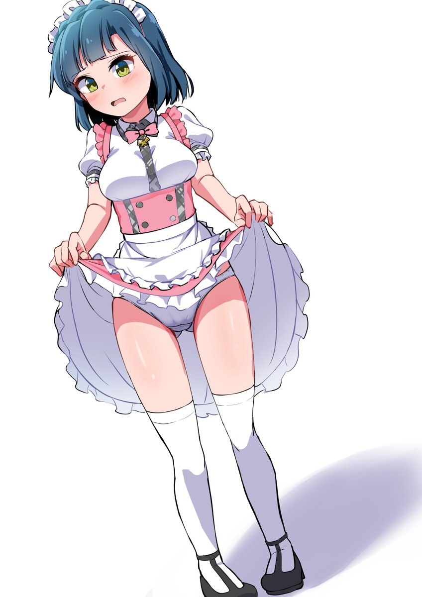 顔を赤らめながらたくし上げでぱんつを見せてくれる百合子ちゃんを・・・!
#odaibako_ikisiki_ https://t.co/s8q7bmSxHo 