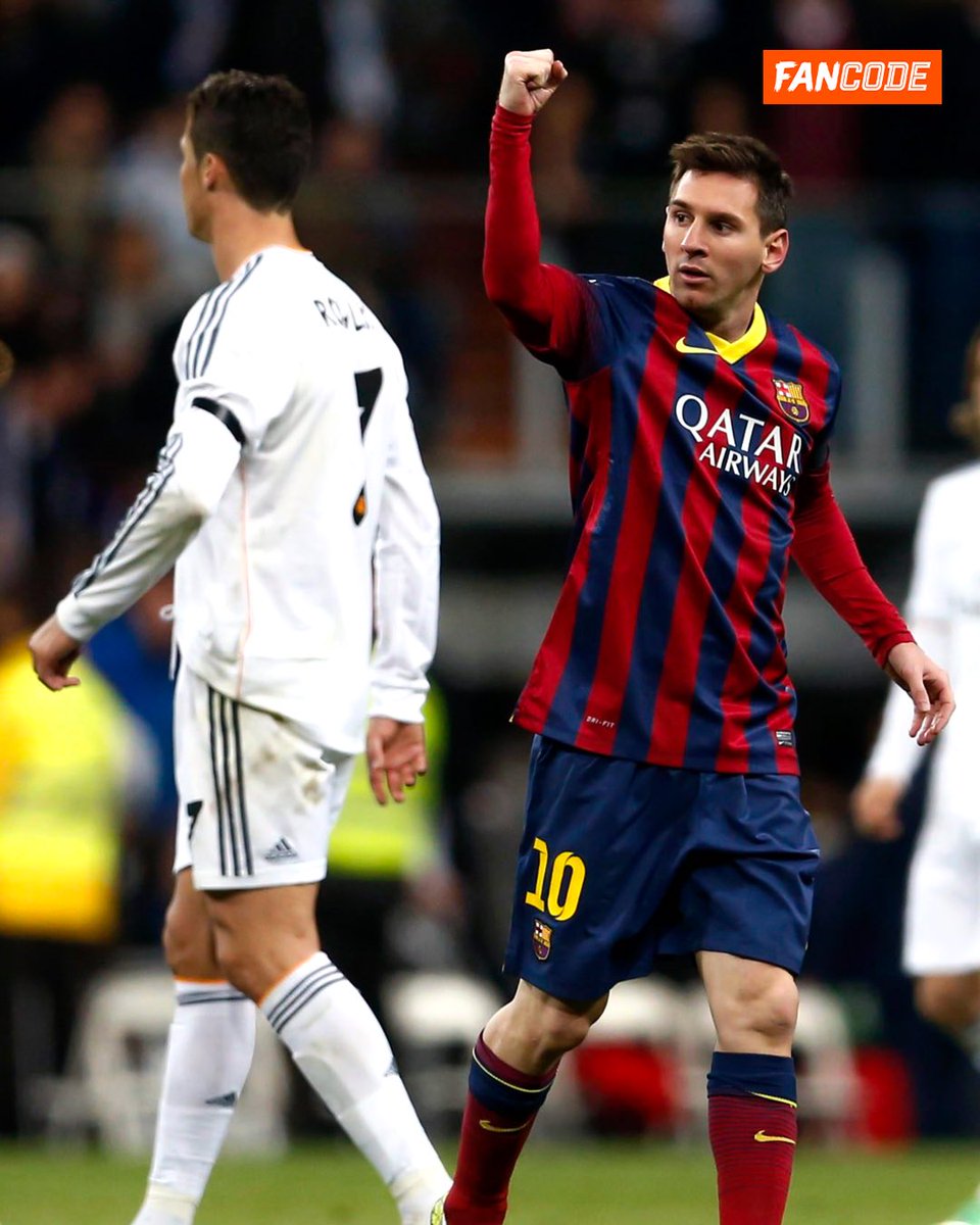 FanCode's tweet image. Lionel Messi at Barcelona. That's it. That's the post 🔵 🔴

One word to describe him 👇 🥹 

Watch the LALIGA Retro Matchday LIVE on FanCode 📲

#LALIGA #Barcelona #LionelMessi