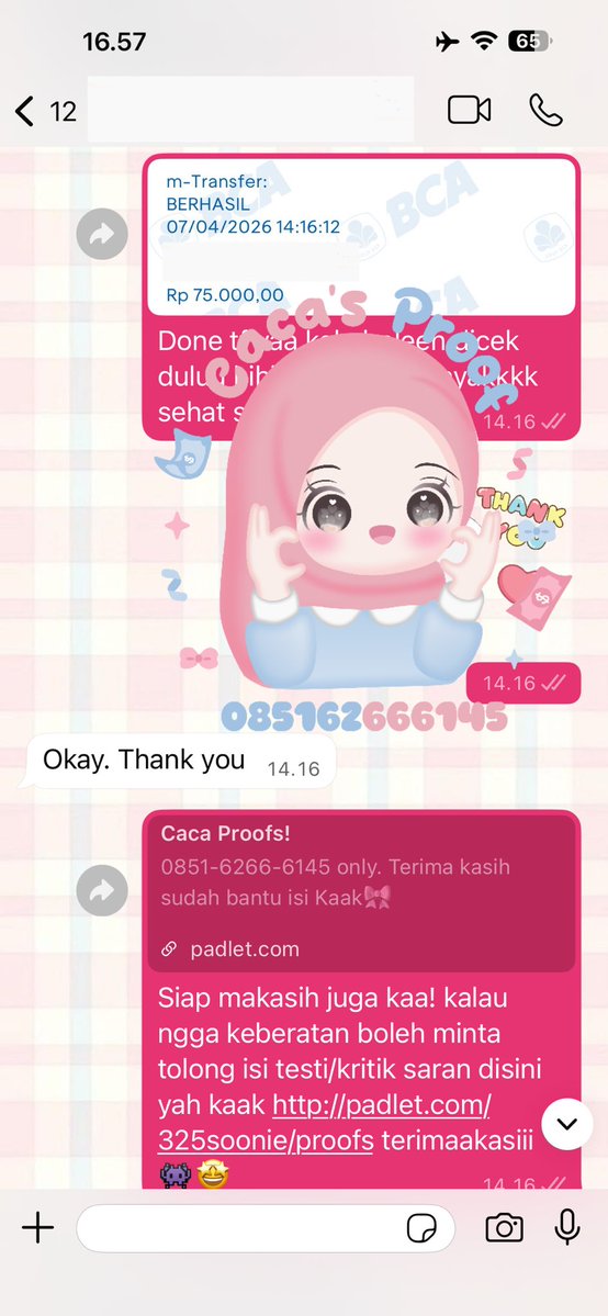 Caca ♡ ⃗ | WA di bio tweet media