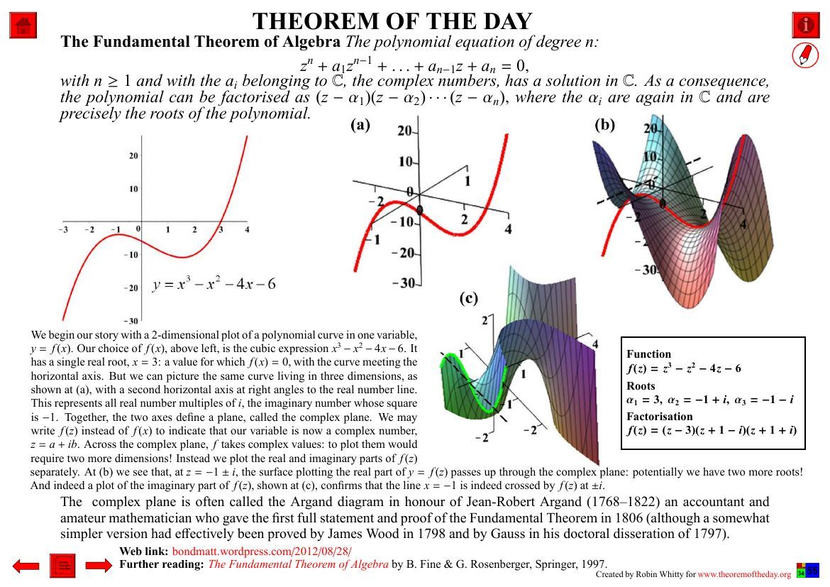 paysmaths's tweet image. Theorem of the Day (April 7, 2026) : The Fundamental Theorem of Algebra
Source : Theorem of the Day / Robin Whitty
pdf : theoremoftheday.org/Algebra/Fundam…
notes : theoremoftheday.org/Resources/Theo… 

#mathematics #maths #math #theorem